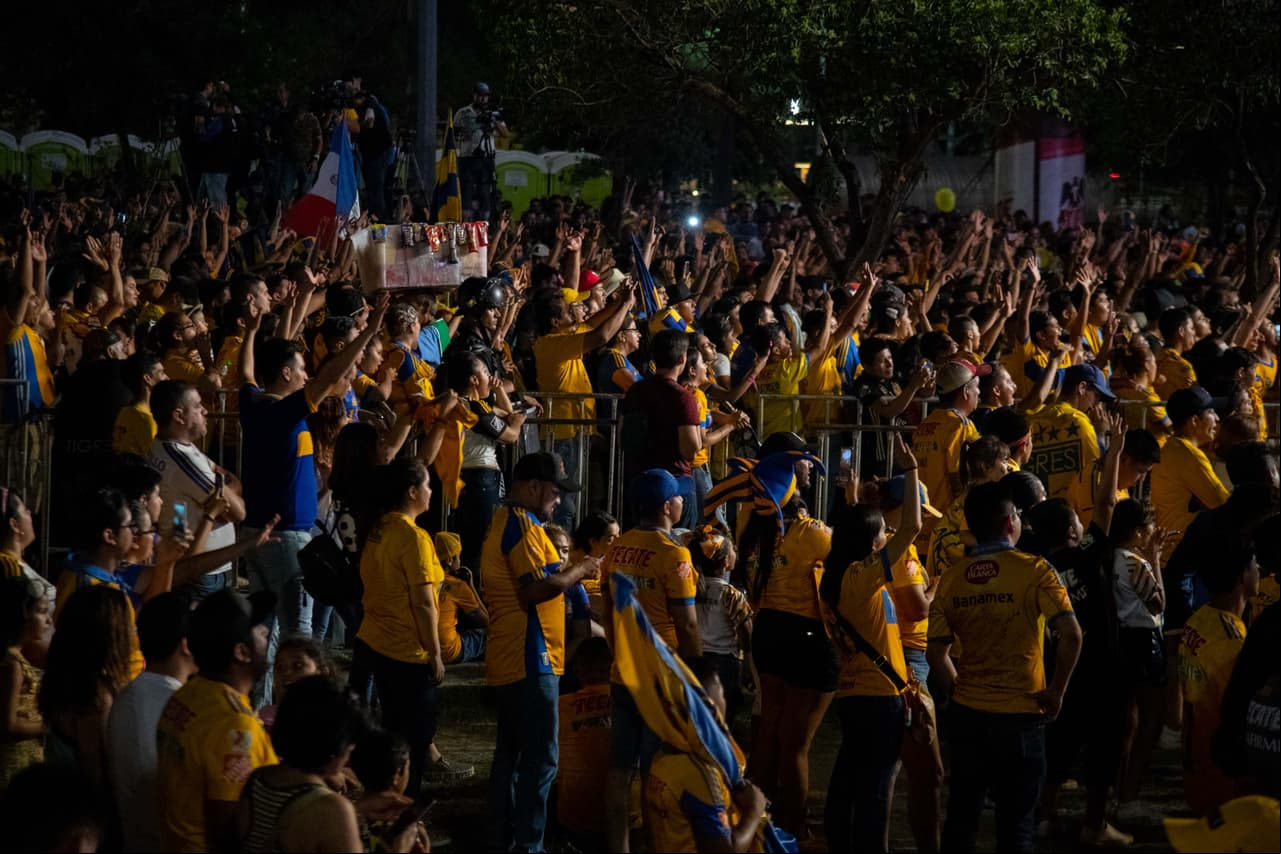 Los fanáticos de Tigres disfrutaron el partido ante León y celebraron la conquista de su séptimo título en la historia de la Liga MX.