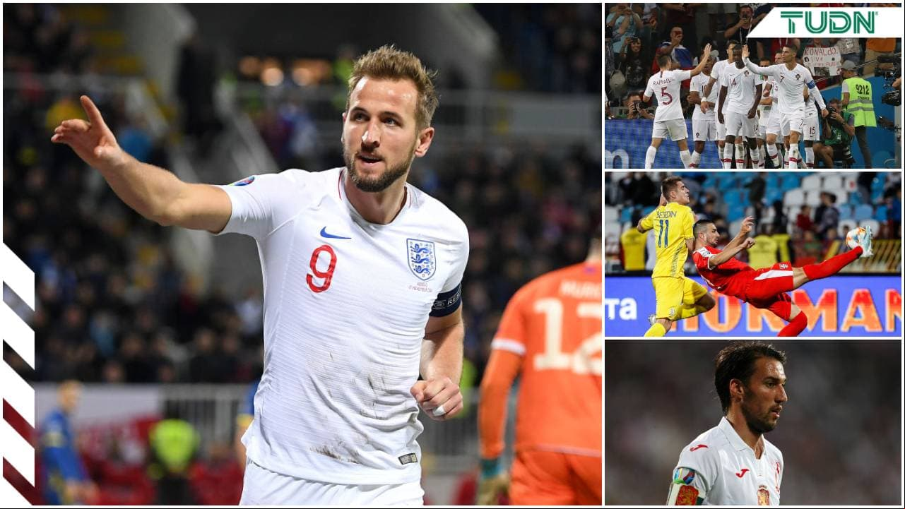 Resultados y clasificados de la jornada de eliminatorias rumbo a la Euro 2020.