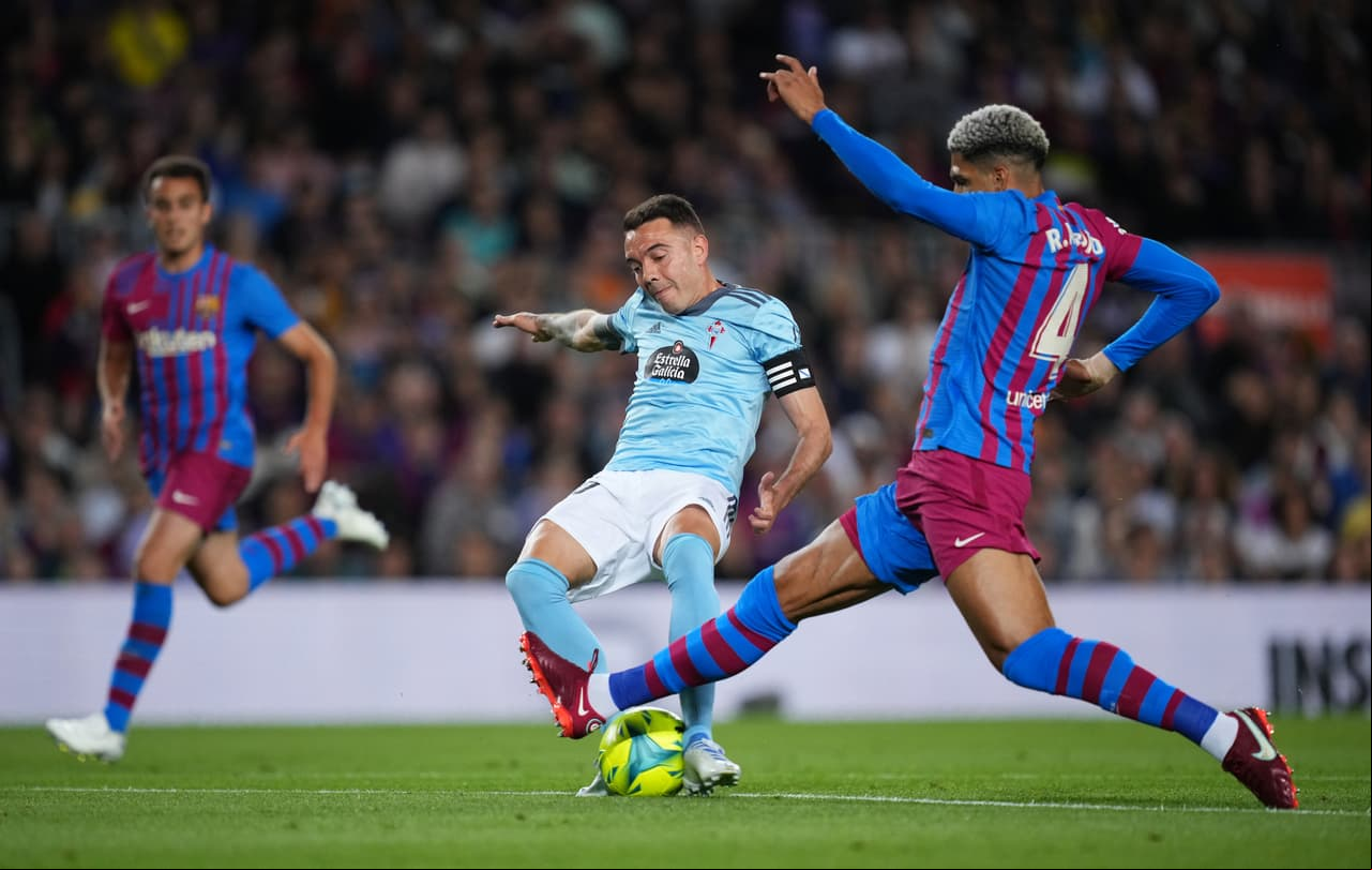 Iago Aspas fue el más peligroso del equipo Gallegó y marcó al 50'.