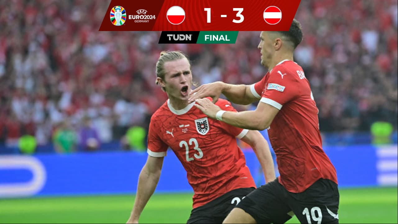 Austria derrota a Polonia y pone a Lewandowski con un pie fuera de la Eurocopa 2024 