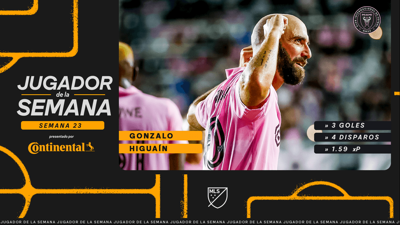 Viejo es el viento: con 3 goles, Pipita Higuaín es Jugador de la Semana